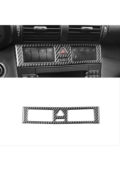 Mercedes Benz C Sınıfı Için Karbon Fiber W203 2005-2007 Araba Acil Durum Işık Paneli Kapak Döşeme Iç Aksesuarları (Yurt Dışından) indirimleri