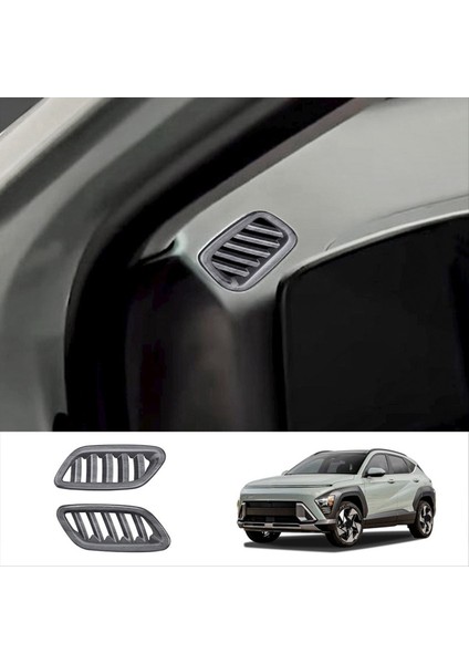 Araba Ön Hava Havalandırma Gösterge Tablosu Klima Çıkış Çerçeve Kapak Döşeme Hyundai Kona 2024+ Ahşap Tahıl (Yurt Dışından) fırsatları
