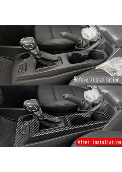 Ford Ranger 2021-2024 Karbon Fiber Mekanik El Freni Rhd Için Araba Merkezi Dişli Vites Vites Paneli Trim Kapak Çıkartmaları (Yurt Dışından) fırsatları