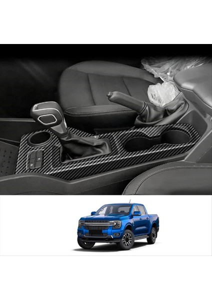 Ford Ranger 2021-2024 Karbon Fiber Mekanik El Freni Rhd Için Araba Merkezi Dişli Vites Vites Paneli Trim Kapak Çıkartmaları (Yurt Dışından) indirimleri