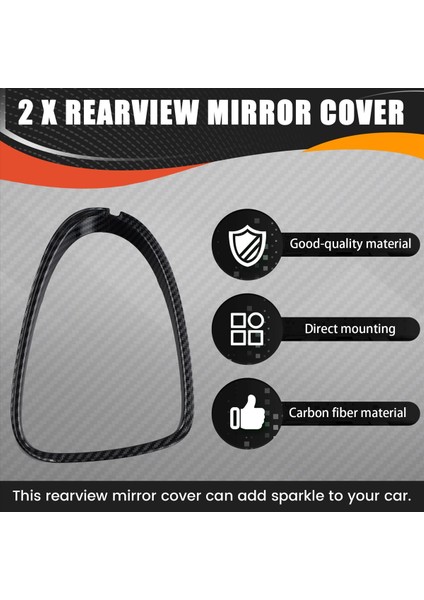 Araba Dikiz Aynası Kapağı Döşeme Yan Kapı Ayna Kapağı Koruyucu Karbon Fiber Byd Conta / Byd Atto 4 (Yurt Dışından) modelleri