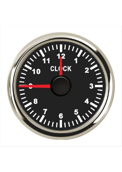 0-12 Saat Metre 2 Inç 52MM Saat Göstergeleri Kırmızı Arka Işık Enstrümanı Araba Teknesi Yat Rv 9-32V B Için Saat Ölçer Göster (Yurt Dışından)