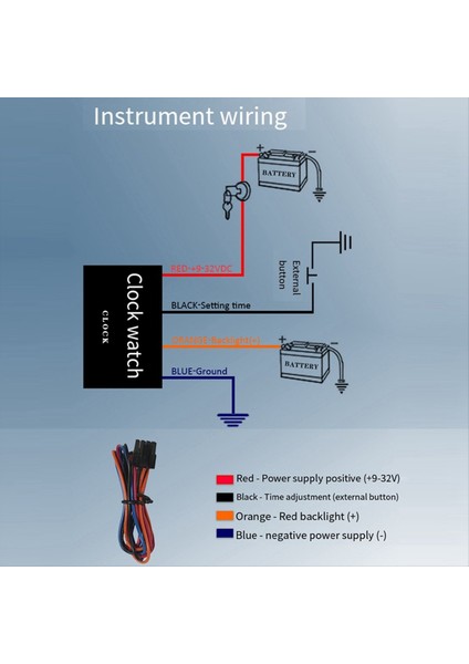 0-12 Saat Metre 2 Inç 52MM Saat Göstergeleri Kırmızı Arka Işık Enstrümanı Araba Teknesi Yat Rv 9-32V B Için Saat Ölçer Göster (Yurt Dışından) fiyatları