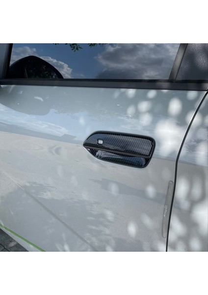 Dış Dış Kapı Kolu ve Kase Koruması Kapağı Byd Yunus Için Karbon Fiber Rengi Trim Karbon Fiber Rengi (Yurt Dışından) modelleri