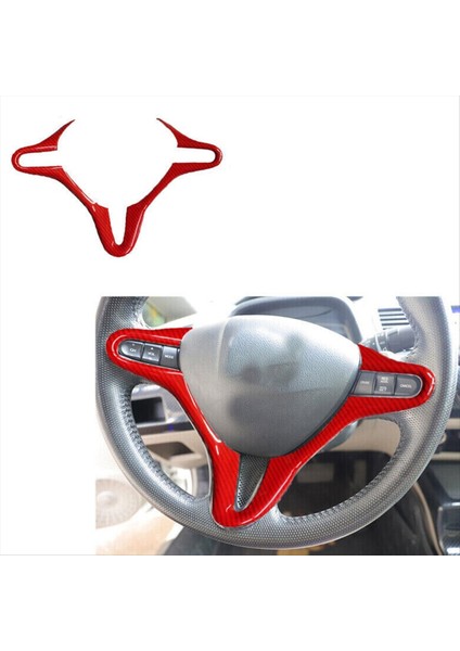 Direksiyon Simidi Çekirdeği Iç Sticker Karbon Fiber Abs Honda Civic 8th 2006+ (Yurt Dışından) fırsatları