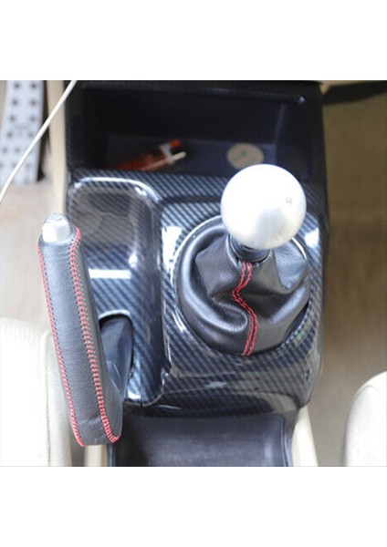 Honda Civic 2006-2011 Için Karbon Fiber Merkezi Konsol El Freni Kapak Şeridi Döşeme (Yurt Dışından)
