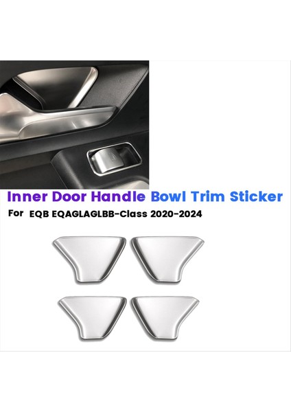 1set/4pcs Iç Kapı Kolu Kase Döşeme Kapağı Çıkartması Mercedes Benz Eqb/eqa/gla/gla/b-Serisi 2020-2024 Araba Stil B (Yurt Dışından) fiyatları