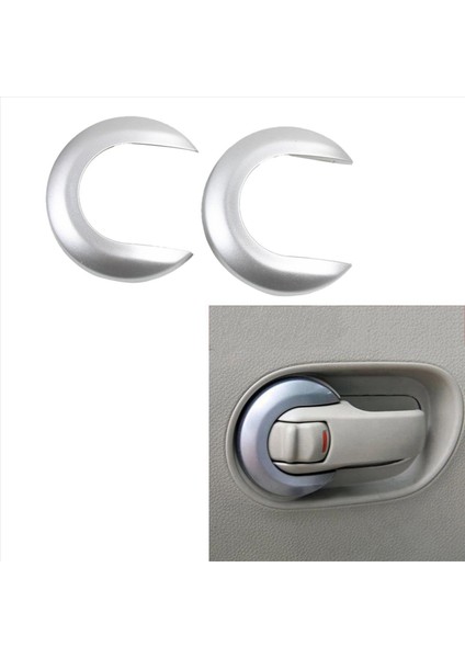 6x Araba Iç Kapı Kolu Kapak Dekoratif Döşeme Nissan Tiida Için Raezin Kaputunun Içi 2005-2010 1 6 Livina NV200 A (Yurt Dışından)