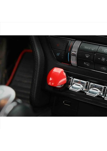 2x Araba Kontak Anahtar Düğmesi Kapak Ateşleme Motoru Başlatma Durak Düğmesi Kapak Ford Mustang 2015 2016 2017 2018 (Yurt Dışından) indirimleri