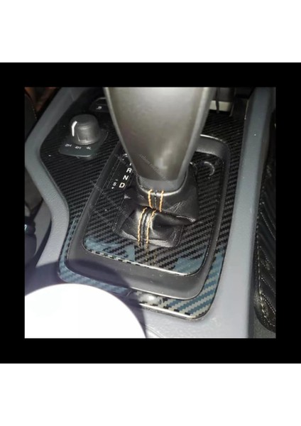 Ford Ranger Everest Endeavor 2015+ Karbon Fiber Paslanmaz Çelik Dişli Vardiyalı Panel Kapak Döşeme Çerçevesi Dekoru (Yurt Dışından) fırsatları