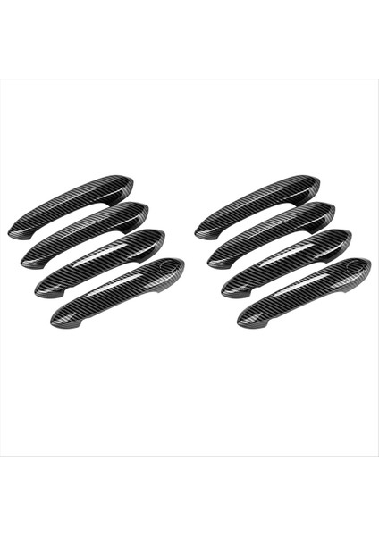 2x Karbon Fiber Dış Dış Kapı Kolu Kapak Trim Bmw 3 5 6 Seri G20 G30 G31 G32 G01 G02 G05 G06 X3 X4 X5 X6 (Yurt Dışından)