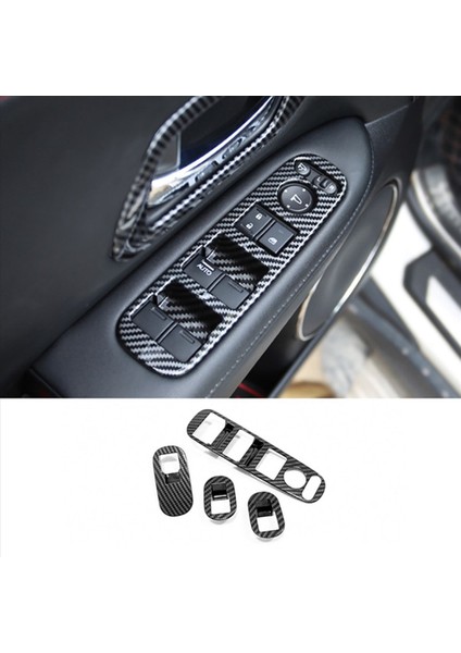 Honda Hrv Hr-V Vezel Için 8x 2014-2020 Karbon Fiber Kapı Koyu Pencere Asansör Anahtarı Panel Kapak Trim Dekoratör Aksesuarları (Yurt Dışından) modelleri