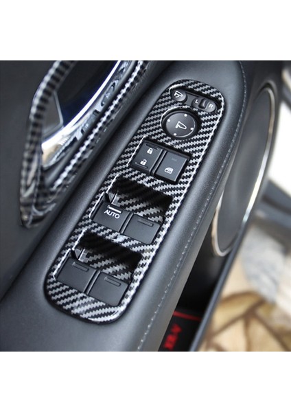 Honda Hrv Hr-V Vezel Için 8x 2014-2020 Karbon Fiber Kapı Koyu Pencere Asansör Anahtarı Panel Kapak Trim Dekoratör Aksesuarları (Yurt Dışından) fırsatları