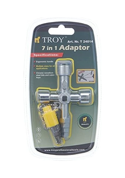 T 24014 Kabin Anahtarı, Metrik, 14 x 10 x 1 cm modelleri