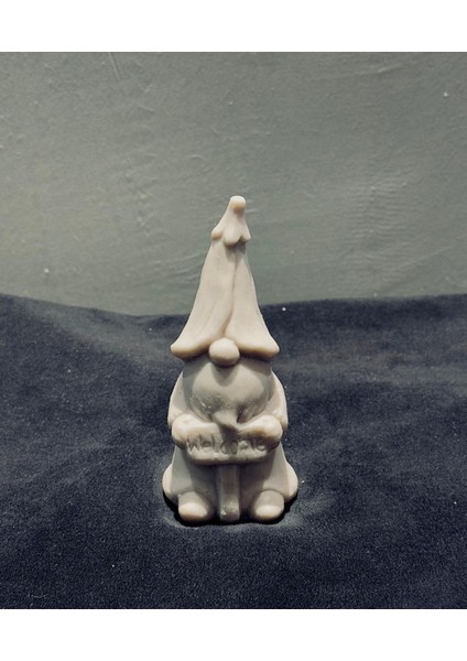 Welcome" Yazılı Minyatür Cüce Figürü – 11X6 cm Sevimli ve Misafirperver Dekoratif modelleri
