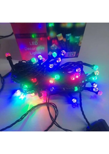 Rgb Renkli Işık Pirinç 10 Metre 100'LÜ Ledli