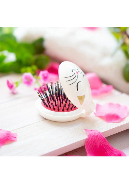 Lady Retro - Katlanabilir Aynalı Saç Fırçası (White Cat) fiyatları
