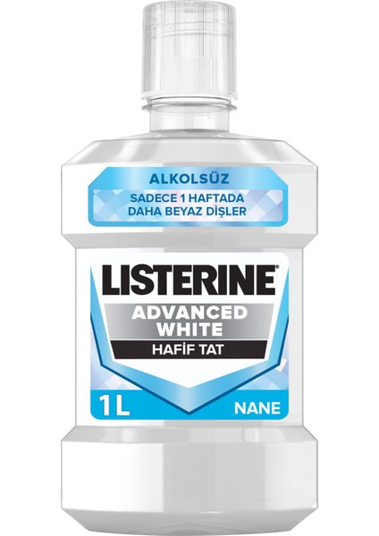 Lısterıne Advanced Whıte Mıld Ağız Bakım Suyu 1l