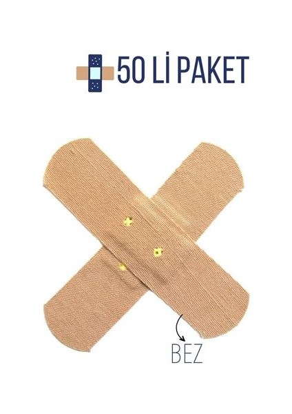 Hsnet Bez Yara Bandı Cansın 50 Adet