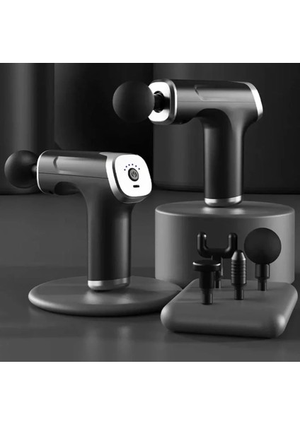 Mini Fascial Gun Profesyonel Şarjlı Masaj Aleti 4 Başlıklı KH-800