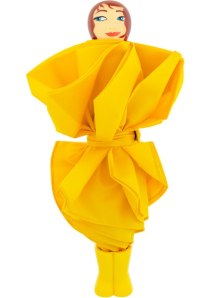 Rain Parade - Katlanabilir Şemsiye - Sarı