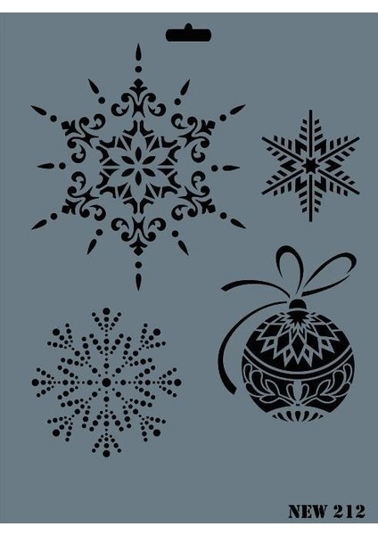 Rich New Seri N-212 Stencil 35X25 cm