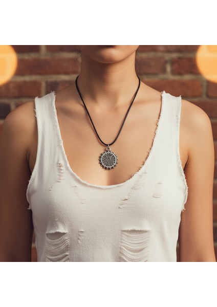 Manga - Black Butler Kuroshitsuji Gümüş Kaplama Deri İp Kolye fiyatları