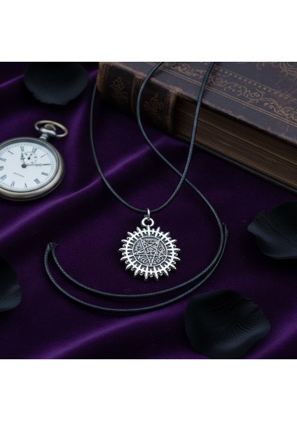 Manga - Black Butler Kuroshitsuji Gümüş Kaplama Deri İp Kolye fırsatları