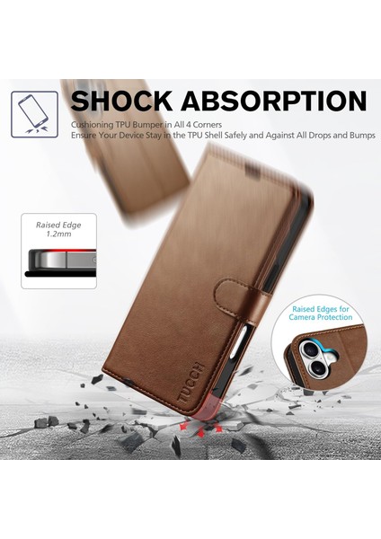 iPhone 17 Kılıf 360 Tam Kaplar Deri Dokulu Kapaklı Cüzdan Standlı Kartvizitli Kopçalı fiyatları