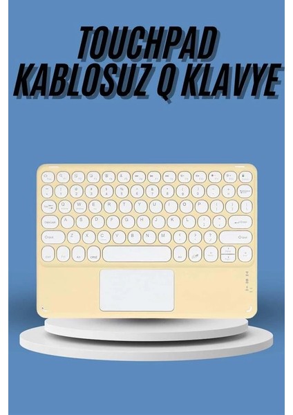 Touchpad Tüm Cihazlara Uyumlu Bluetooth Klavye Touchpad Slim Kablosuz Wifi Q Klavye fiyatları