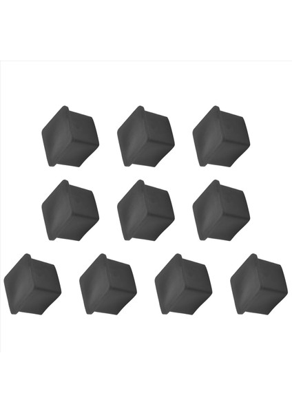 10 Adet 1 &quot x 1&quot Mobilya Kare Kauçuk Ayak Kapakları Koruyucular Siyah (Yurt Dışından) modelleri