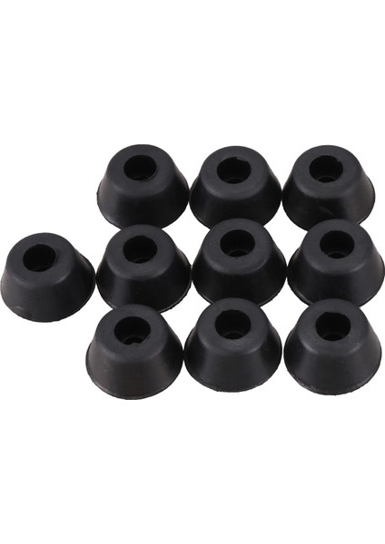 10 Adet 21MM x 10MM Konik Gömülü Kauçuk Ayak Tamponları Siyah (Yurt Dışından)