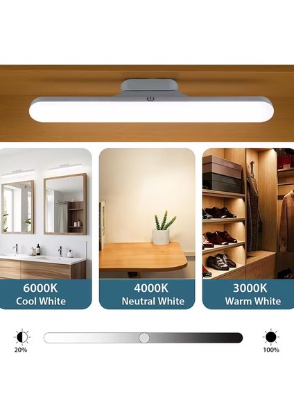 Cabinet Dokunmatik Anahtarlı 3 Renk Modu Mıknatıslı LED Aydınlatma indirimleri