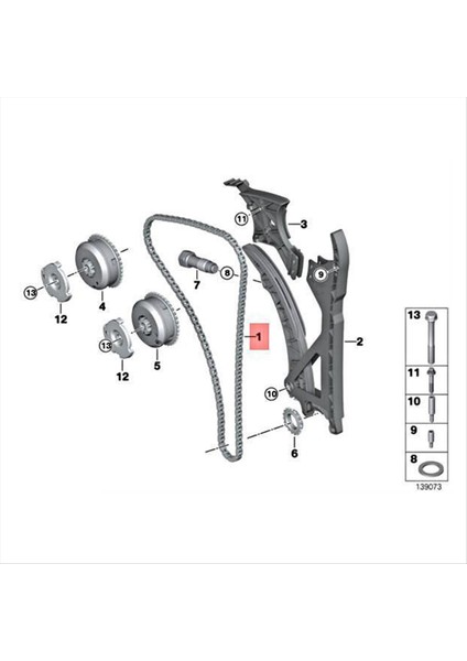 5pcs Araba Zamanlama Zinciri Germe Demiryolu Kiti Bmw Mini Cooper R55 R56 R57 R58 R59 R60 2007-2011 11317597895 11317546697 (Yurt Dışından) fırsatları