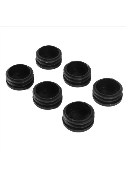 6pcs Plastik Blanking Uç Kapak Boru Tüpü Takma Tapa Kapak 40MM Siyah (Yurt Dışından)