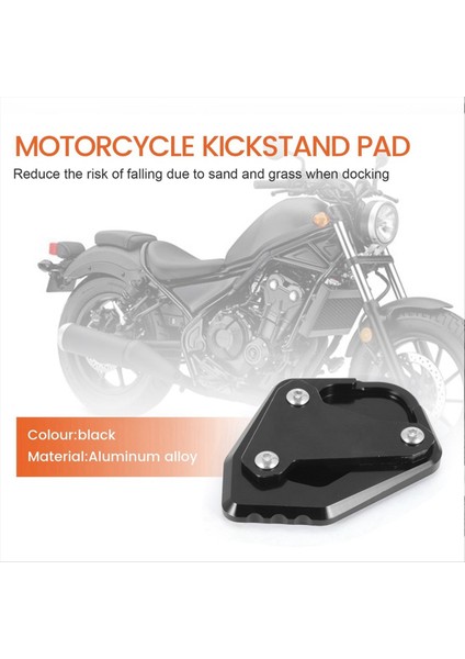 Motosiklet Yan Ayak Ayak Padü Yan Ayak Braketi Honda Rebel Için Büyük Koltuk Motosiklet Aksesuarları CM1100 CMX1100 (Yurt Dışından) fırsatları