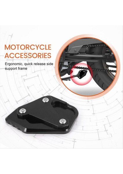 Motosiklet Yan Ayak Ayak Padü Yan Ayak Braketi Honda Rebel Için Büyük Koltuk Motosiklet Aksesuarları CM1100 CMX1100 (Yurt Dışından) indirimleri