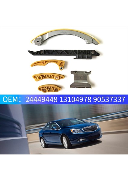 24449448 13104978 90537337 Zamanlama Zinciri Kılavuzu Chevrolet Captiva Sport Classic Cobalt Buick Regal Için Demiryolu Onarım Kiti (Yurt Dışından)