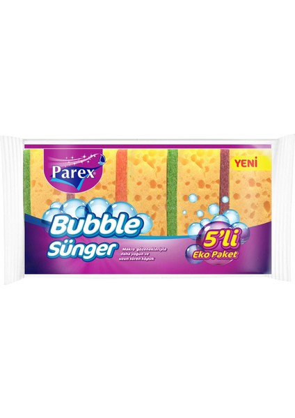 Bubble Sünger Eko Paket 5'li 4 Adet