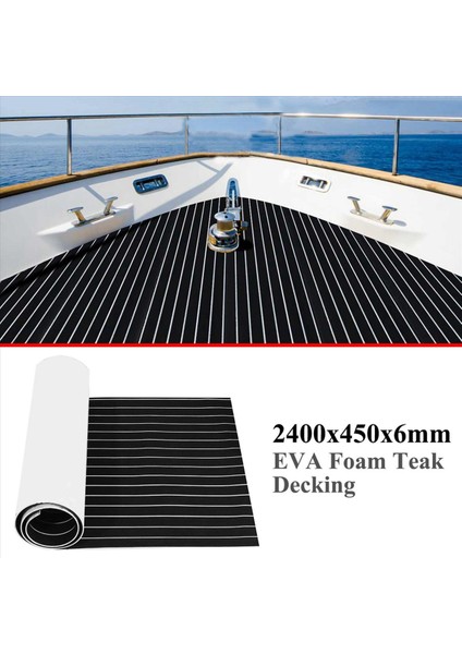 2x Kendinden Yapışkan Eva Köpük Tik Demir Yat Deniz Döşeme Sentetik Tekne Zemin Mat 2400X450X6MM (Yurt Dışından) fırsatları