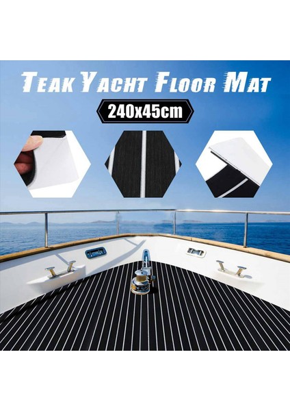 2x Kendinden Yapışkan Eva Köpük Tik Demir Yat Deniz Döşeme Sentetik Tekne Zemin Mat 2400X450X6MM (Yurt Dışından) indirimleri