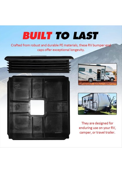 2 Paket Koruyucu Rv Tampon Fiş Uç Kapağı 4 Inç Rv&#39 Ler Için Optimize Edilmiş Kampçılar Dayanıklı Seyahat Römork Ekipmanı (Yurt Dışından) indirimleri