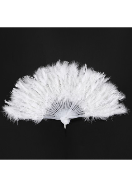 Bayan Tüy Fan 1920&#39 Ler Moulin Rouge Burlesque Süslü Elbise Kostüm Aksesuar - Beyaz (Yurt Dışından) fırsatları