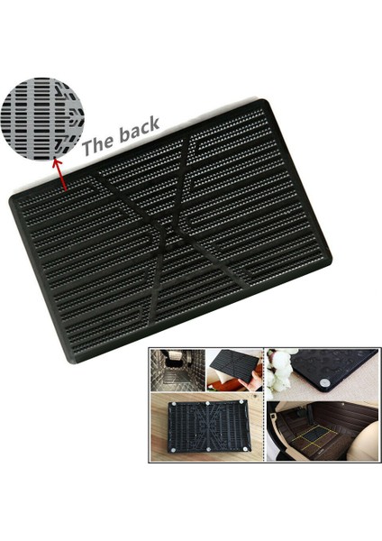 Evrensel Araba Zemin Mat Pad Topuk Ayak Halı Pedalı Yama Kapağı Ön Anti -Sıdlı Pedal Mat - 25X16CM (Yurt Dışından) fiyatları