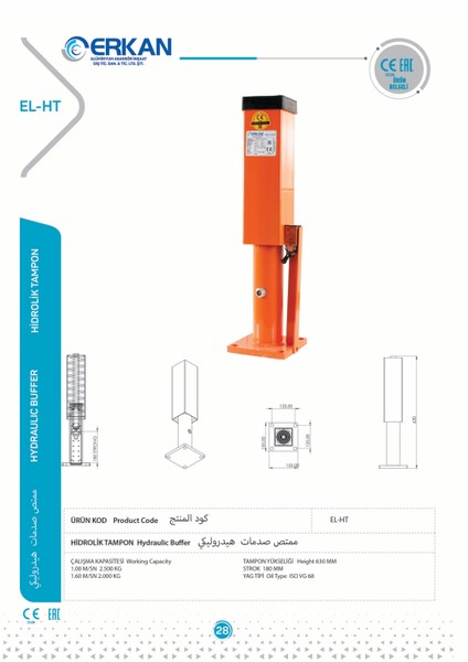 Hidrolik Tampon fiyatları