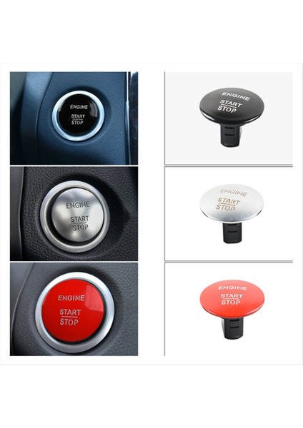 2215450714 Araba Anahtarsız Başlat ve Durdur Tek Düğmeli Başlangıç Düğmesi Anahtarı Mercedes-Benz Tüm Serisi Kırmızı (Yurt Dışından) modelleri