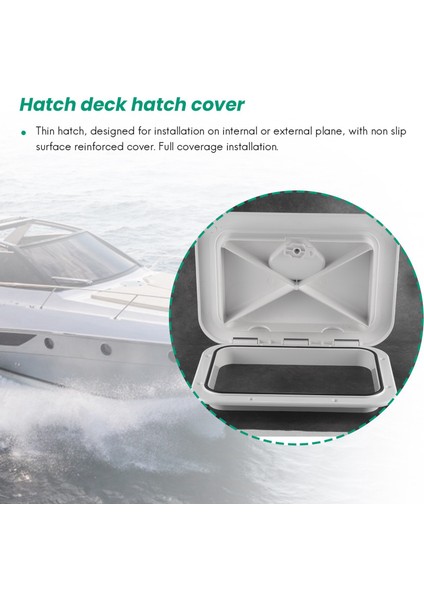270 x 375MM Plastik Anti -Yaşlanma Ultraviyole Beyaz Güverte Deniz Kapağı Güverte Erişim Kapağı Tekne Kapakları Denetim Yat Kapağı Rv (Yurt Dışından) fırsatları