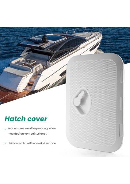 270 x 375MM Plastik Anti -Yaşlanma Ultraviyole Beyaz Güverte Deniz Kapağı Güverte Erişim Kapağı Tekne Kapakları Denetim Yat Kapağı Rv (Yurt Dışından) indirimleri
