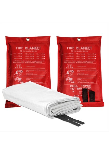 2 Adet Acil Yangın Battaniyesi Yangın Battaniyesi Mutfak Izgara Şömine Için Yangın Söndürme Battaniyesi (39 4 Inç x 39 4inch) (Yurt Dışından) fırsatları