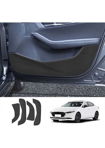 Araba Lychee Deri Deri Kapı Koruyucu Pad Kapı Tahtası Mazda 3 Axela 2022+ (Yurt Dışından) fiyatları